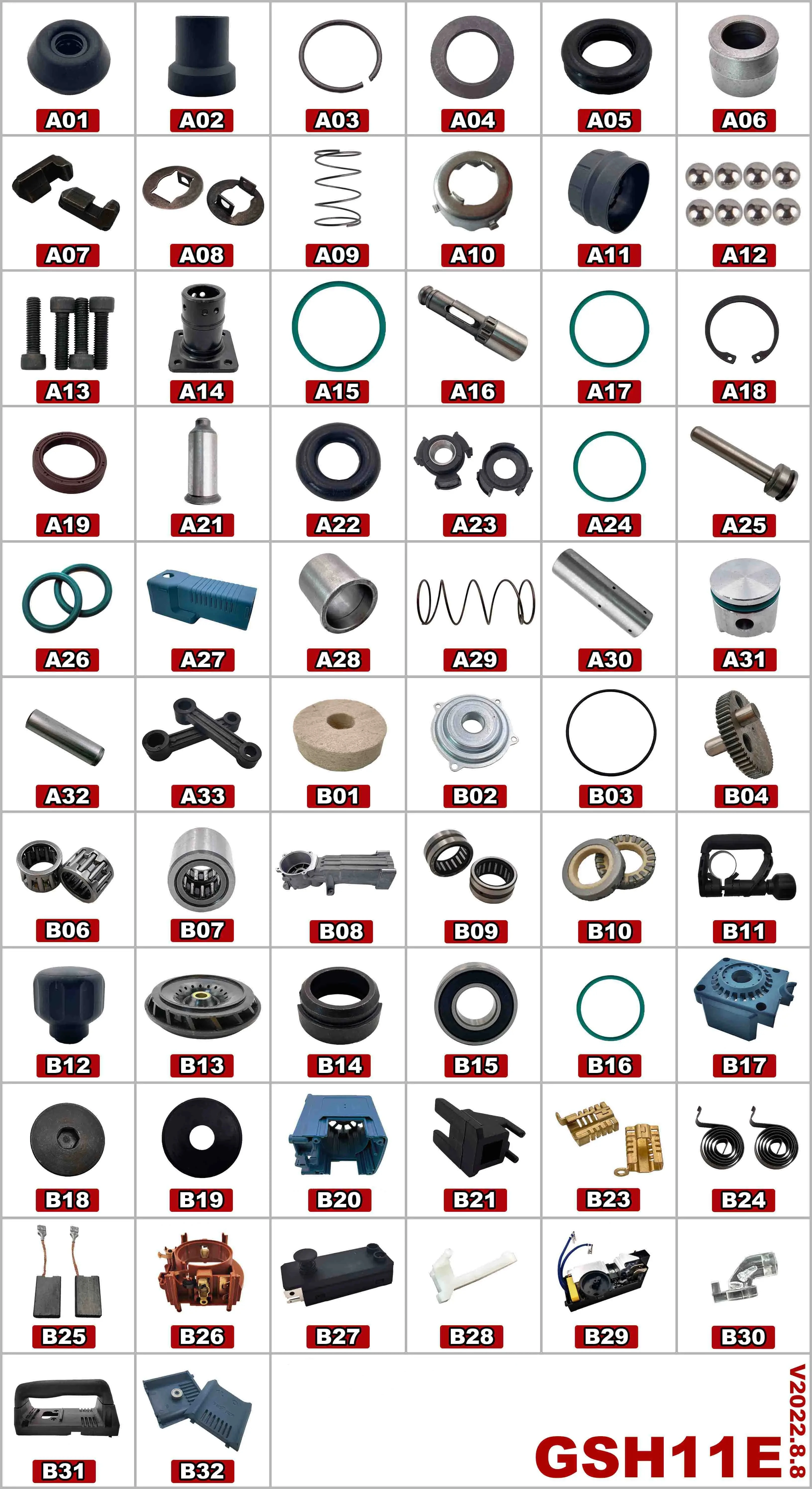 Needle Roller Assembly Replacement Spare Parts for Demolition Hammer GSH11E GSH 11E B06