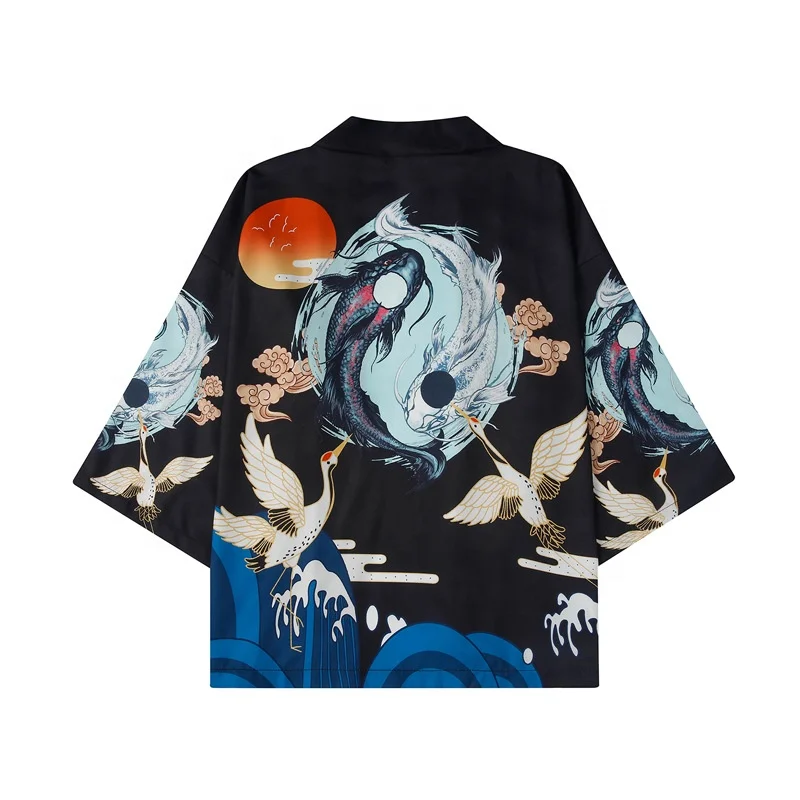 Custom Unisex Traditional Carefully Sewn Sublimation Japanese Happi Coat