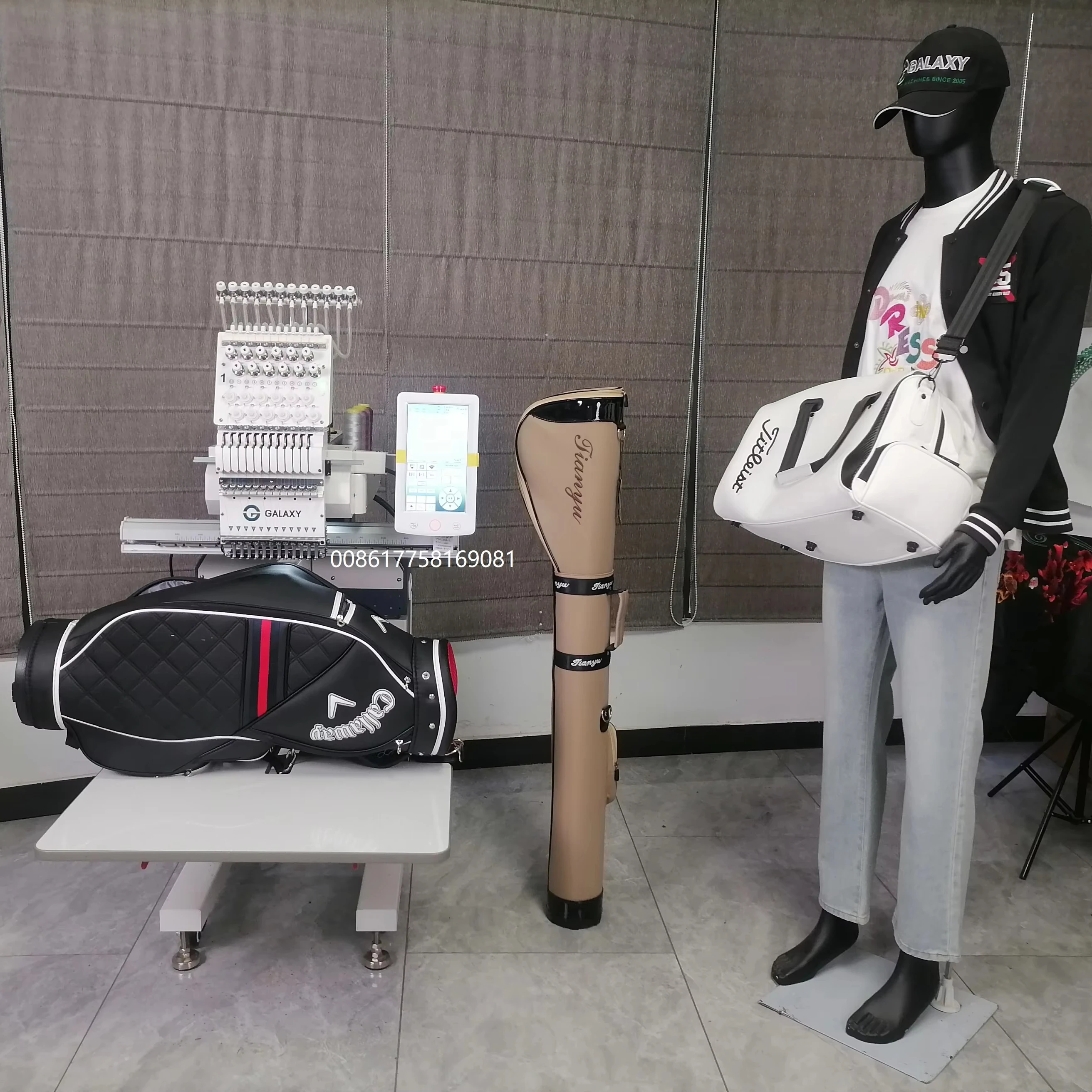 TOP MODEL  GALAXY SUPER-BOY 1201 SINGLE HEAD HAT T-SHIRT GARMENTS GOLF BAG TRAVEL BAG PILLOW COMPUTERIZED EMBROIDERY MACHINE