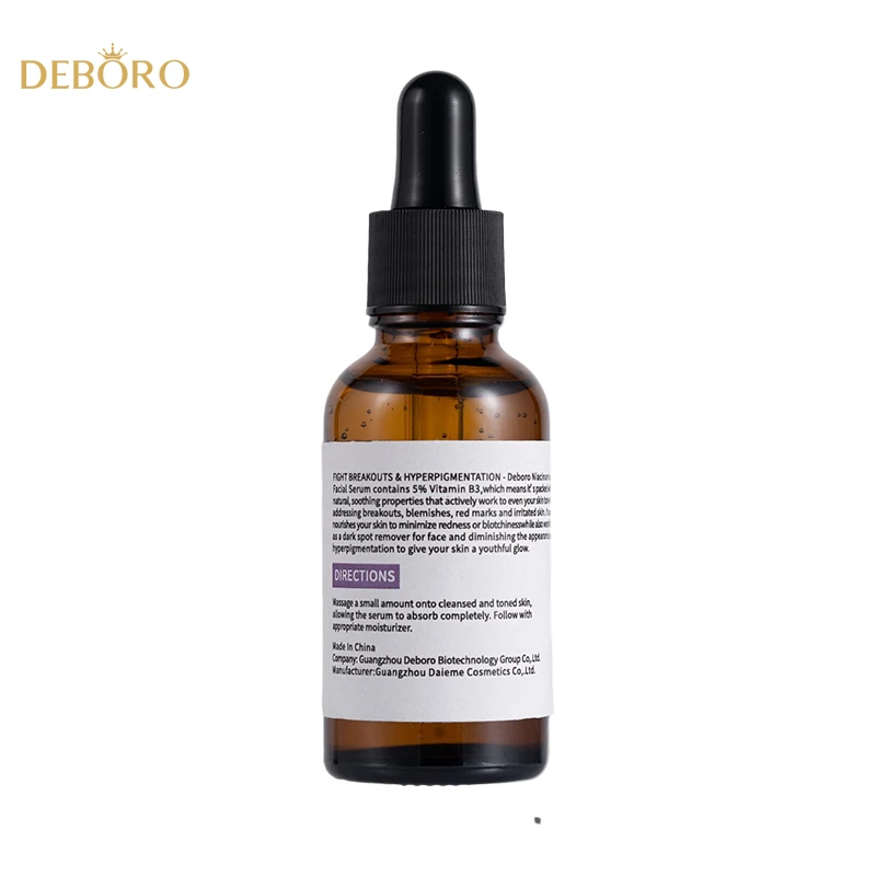  Горячая продажа Niacinamide ускоряет метаболизм уменьшает меланин уход за кожей отбеливающая сыворотка 30