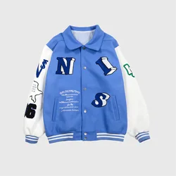 Varsity Jackets Custom 2021 Autumn Ins Green Letter Skull Flocking Baseball Uniform American Jacket Lapel Men And Women Jacket