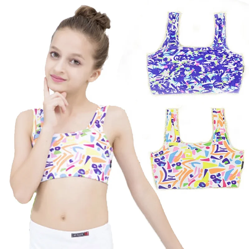 Летняя майка для девочек, хлопковый жилет, детское нижнее белье, цветная Детская кофта, Школьное нижнее белье, майка для подростков