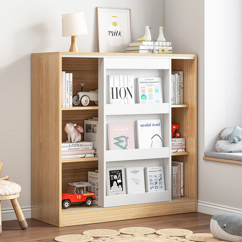 Симпатичная Цветная детская книжная полка книжный шкаф для компакт-дисков китайский производитель детский хранения деревянная современная