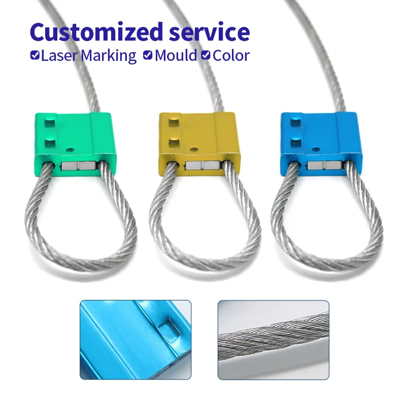 JCCS003  aluminum alloy steel wire cable sealing wire shhexagonal cable locks security seals