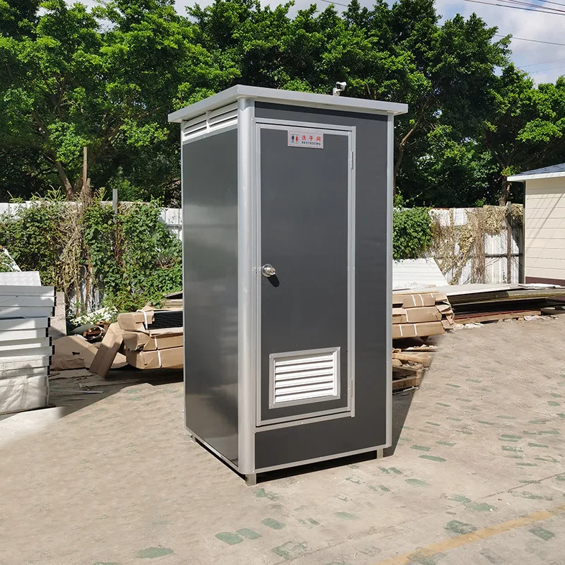 Xindian Corner Temporary Toilet for Sale Portable Mobile Toilet Street Low Cost Outdoor Industrial Rockwool Sandwich Panel 1sets