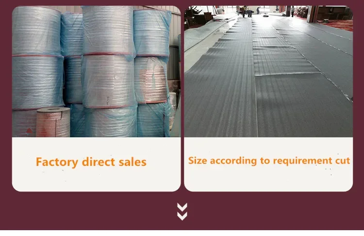 Soundproof Flooring Carpet Underlay Foam Rubber Padding 8mm 10mm Non Slip Underlay For Carpet