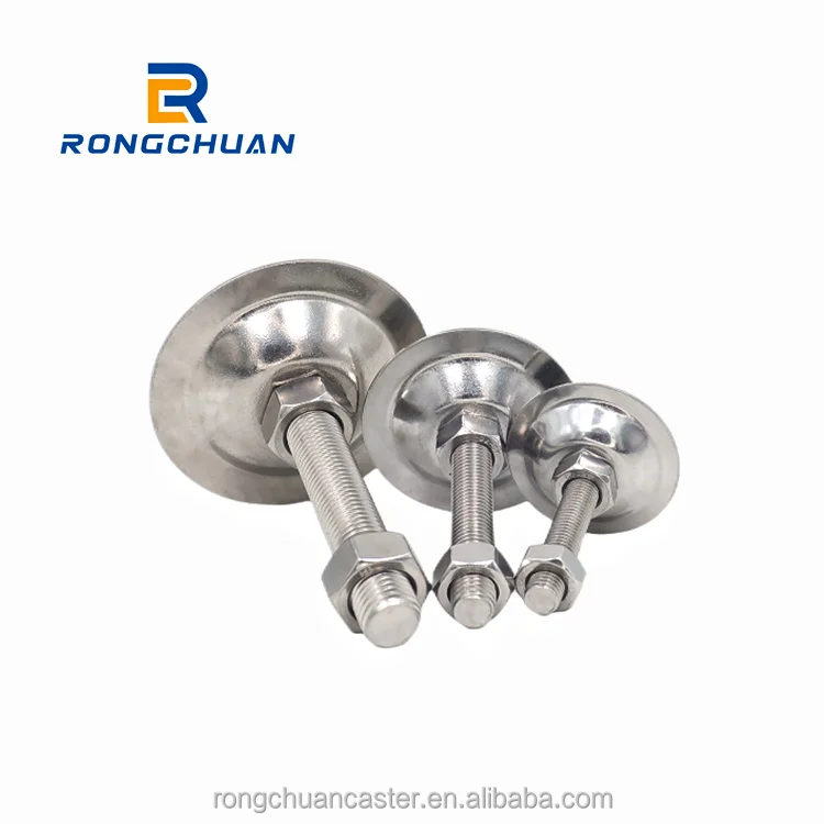 304 Stainless Steel Adjustable Foot For Ground Mounting Machine Leveler