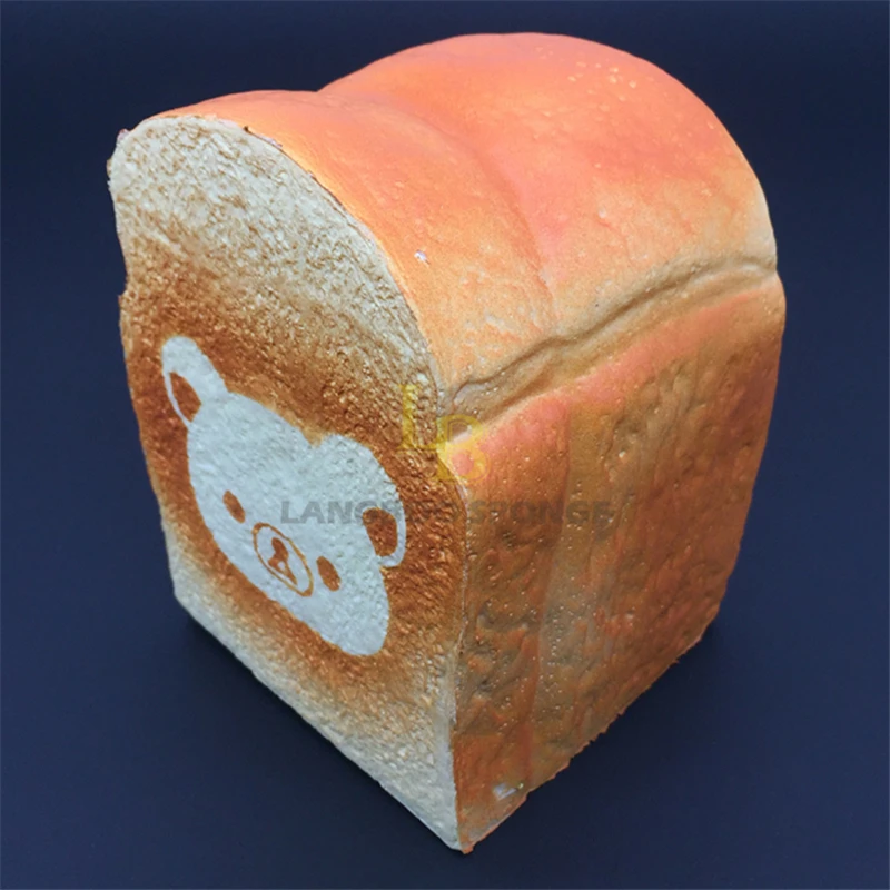 pu foam bread soft model counter display foam polyurethane egg tart model slowly rising toys