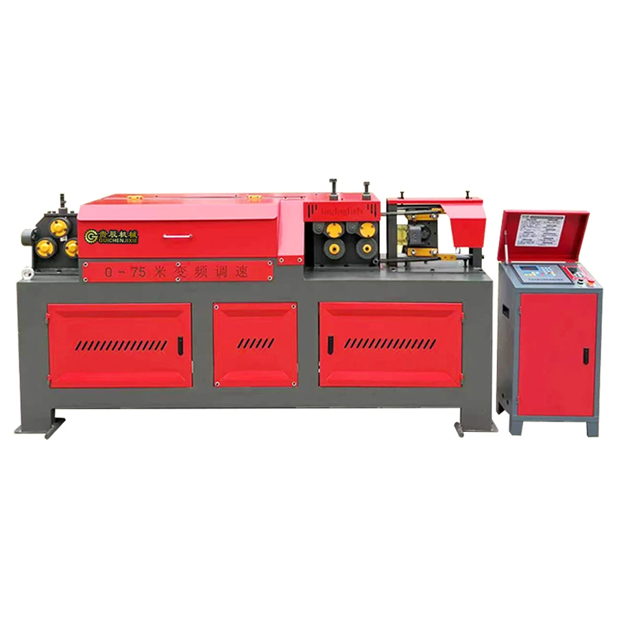 4-14 15KW 75M frequency converter Fully automatic steel bar straightening hydraulic variable frequency straightening machine