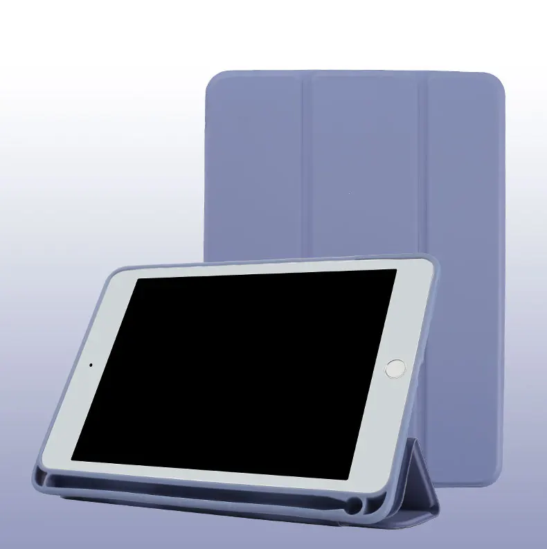 Чехол для нового Ipad 10,2 2019 с держателем для карандашей, ударопрочная мягкая задняя крышка премиум-класса из ТПУ для нового iPad 7-го поколения 10,2 дюйма