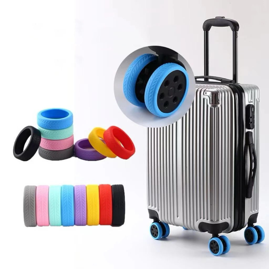 Silicone Case For Caster Wheels Luggage Wheels Cover For Desk Protectors Luggage Suitcase Wheels Covers
