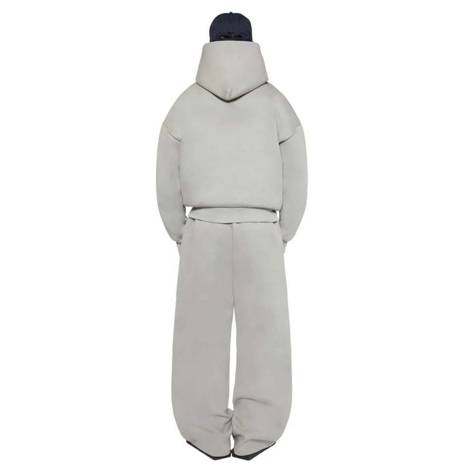Custom 100% Cotton Blank Heavyweight Baggy Fleece Tracksuit For Men Hoodie And Sweatpants Jogger Sets Sweatsuits Manufacturer