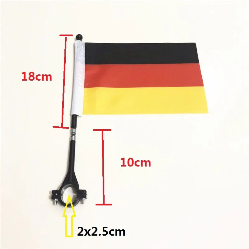 Cheap custom bicycle flags Bike advertising flag Polyester Custom Logo Bicycle Safety Flags