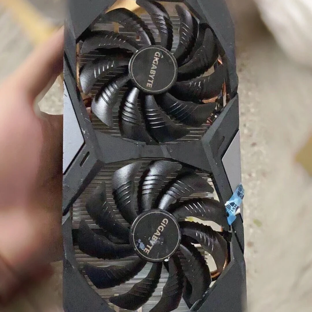 Оригинальный б/у радиатор для Gigabyte GeForce RTX 2060 OC 6G 85 мм T129215SU PLD09210S12HH 4