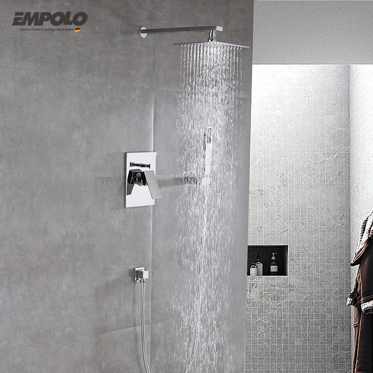 Free bathroom package plan chrome shower diverter shower valve ABS bathroom shower
