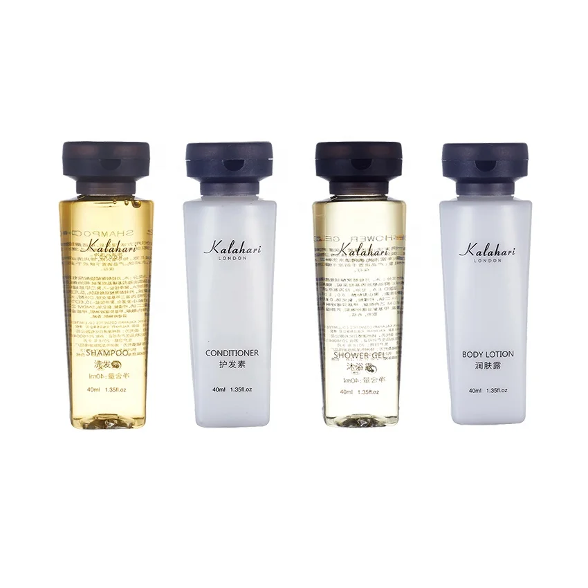Luxury 40ml Hotel Cosmetics Wholesale Bulk Hotel Shampoo and Conditioner Bottles
