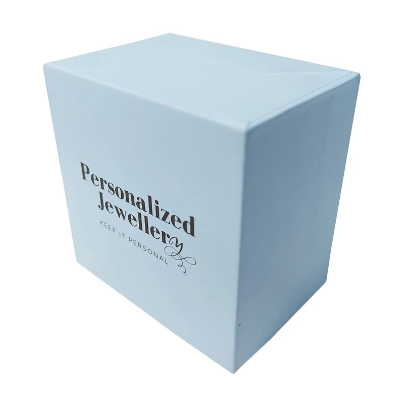 Necklace Ring Earrings Bracelet Blue Drawer Sliding Box Packaging Wholesale Custom Logo Printed Branded Velvet Jewelry Boxes