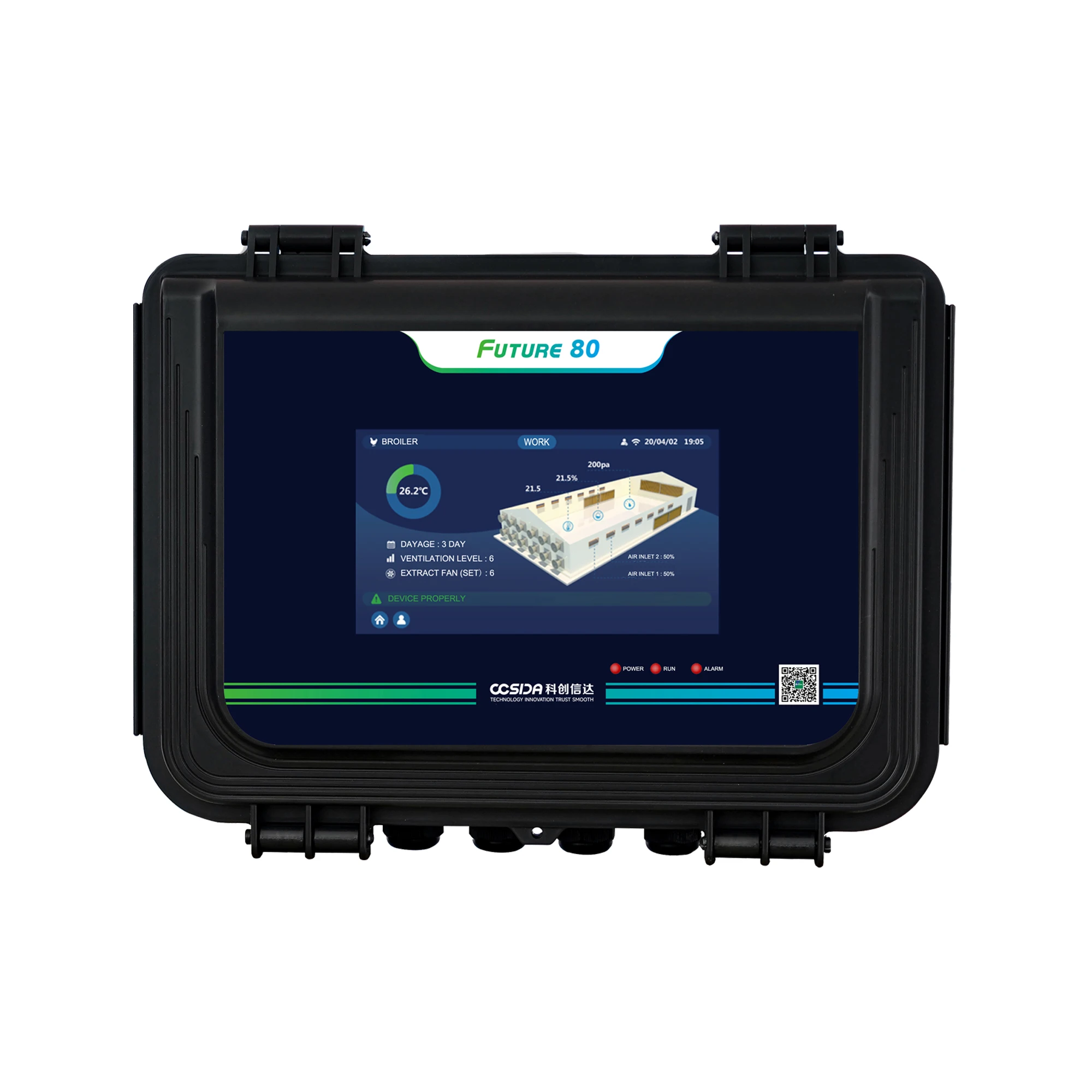 Controller CCSDA Touch Screen Intelligent Climate Controller Future 80 Poultry  Equipment