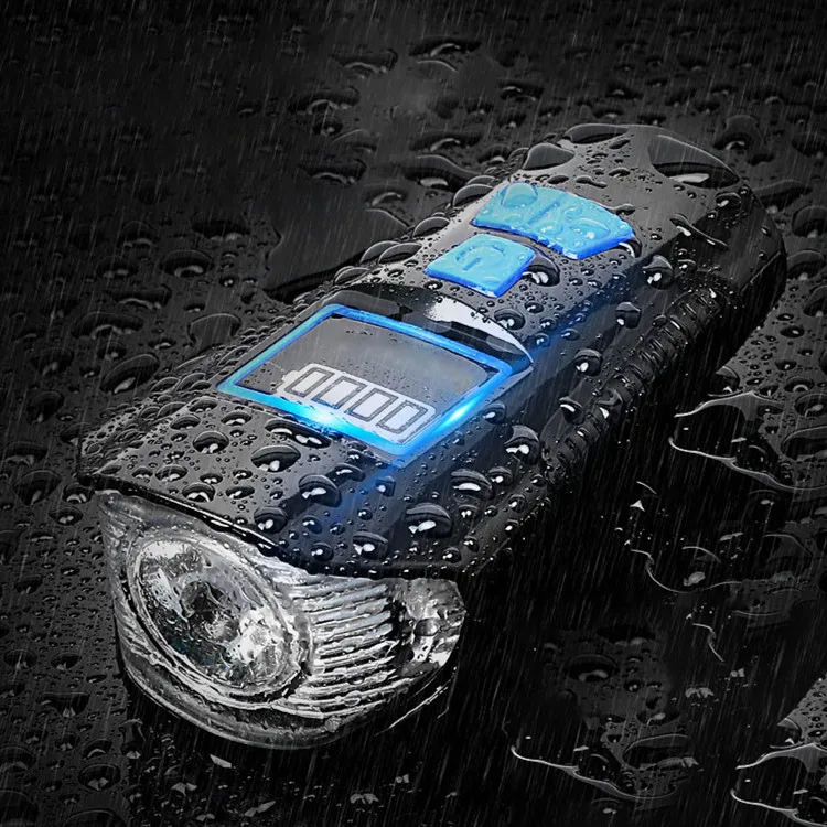 Новый дизайн светодиодный передний фонарь для ночной езды на велосипеде USB-зарядка велосипедный звуковой сигнал компьютер