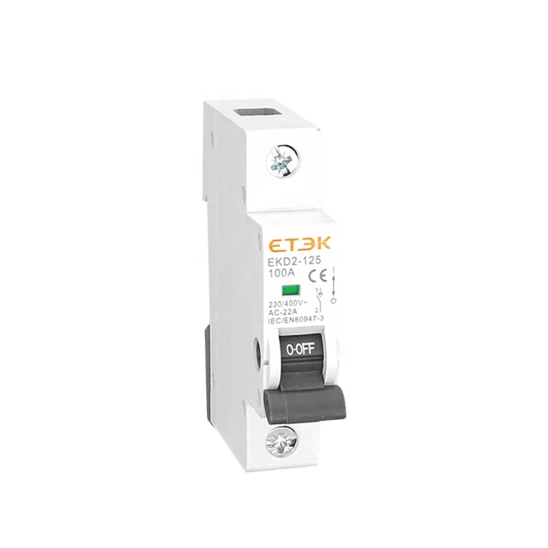 ETEK EKD2-125 Американская классификация проводов 2р 100A экономический тип изоляция рубильник