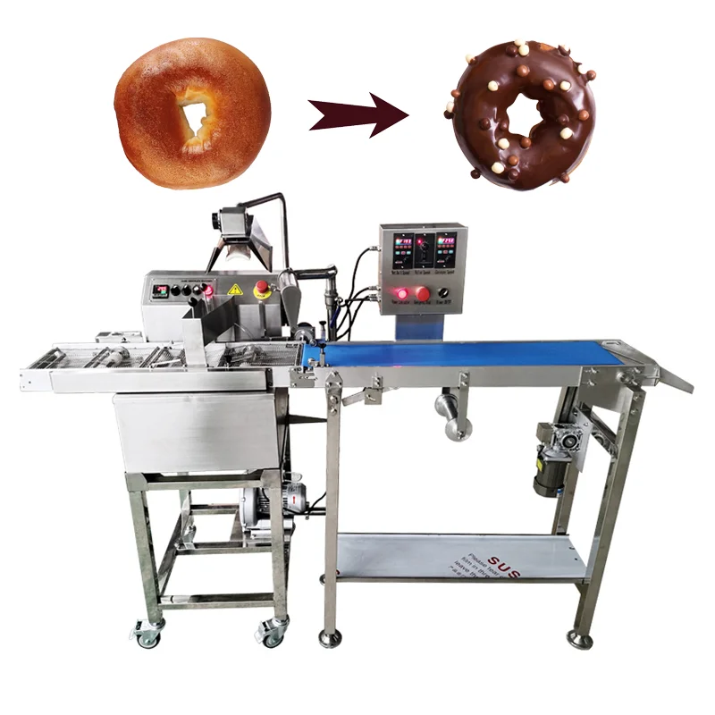 Stainless steel ice sugar gourd chocolate coating donut melting tempering machine strawberry