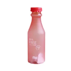 GXP 550ml wholesale portable Candy Color Unbreakable Soda Bottle Plastic frosted sealed water bottle