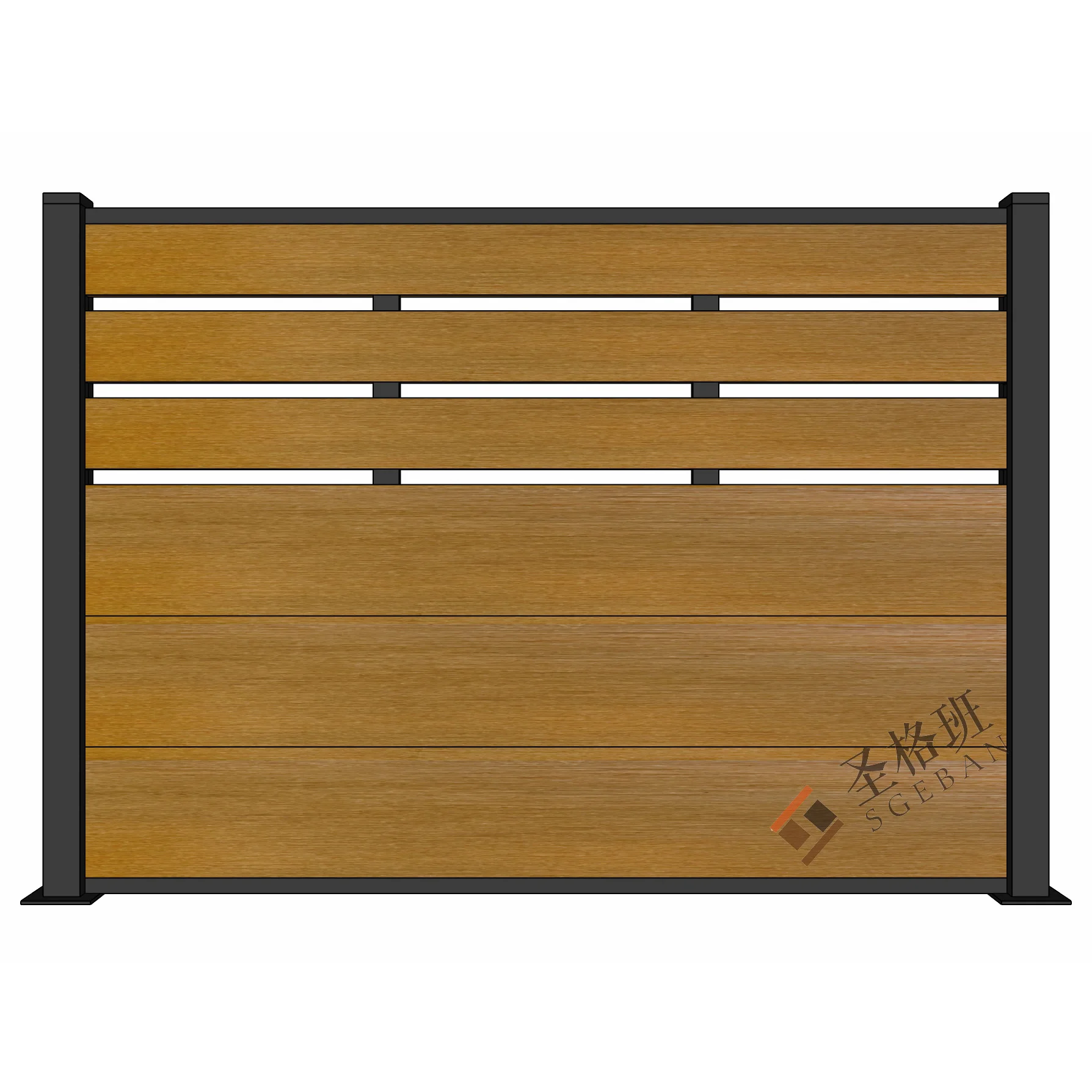 Factory Wholesale Garden Privacy Safety Cheap Wood Plastic Composite Decorative For Sale wpc fence panel