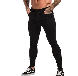 XJYD Mens Stretchy Skinny Jeans Men Slim Fit Spandex Denim Pants Elastic Jeans Trousers