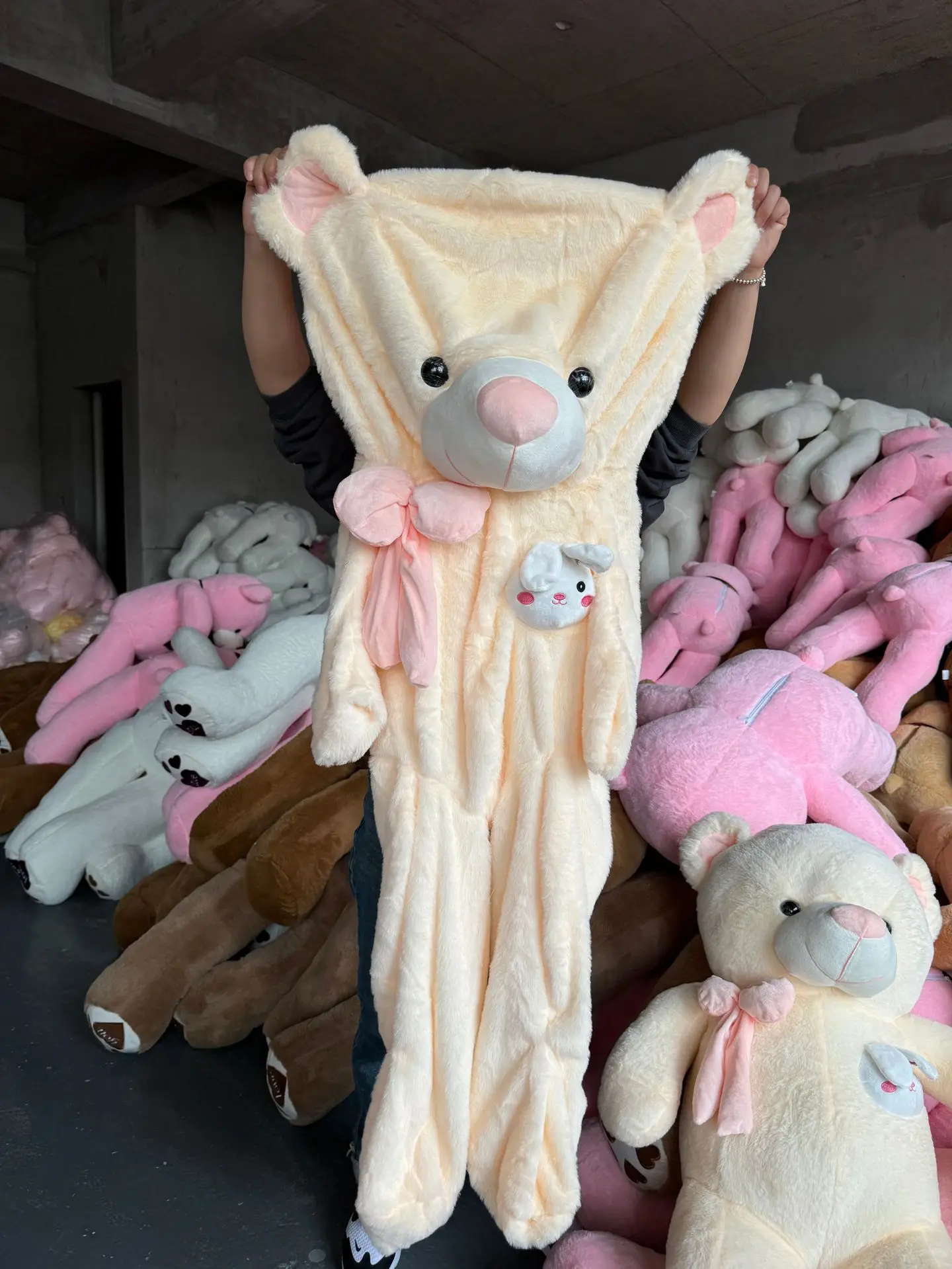 Popular plush bear skin unstuffed kawaii plush toys soft toy skin