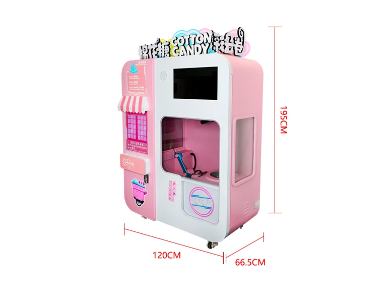 Shopping Mall Amusement Park School Use 32 Flowers Cotton Candy Machine Snack Cotton Candy Making Vending Machine