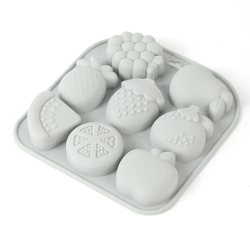 Apple grape prange watermelon strawberry pear shape soap 3d silicone mold fruit molds