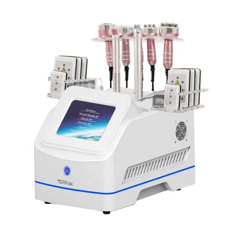 6 в 1, Новое поступление, Лучшая цена, портативная ультразвуковая кавитационная машина 40K для похудения с липолазером