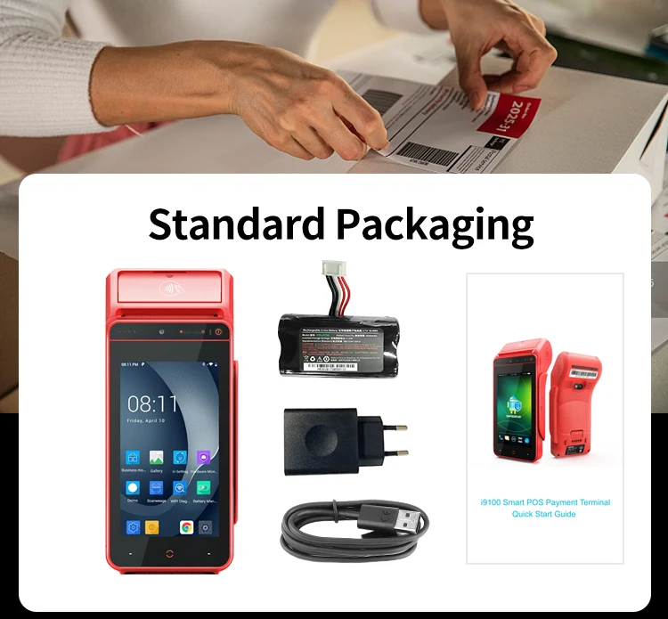 UROVO i9100 5.5 inch Touch Screen Handheld Android Wireless Smart mini POS for Supermarket Shop