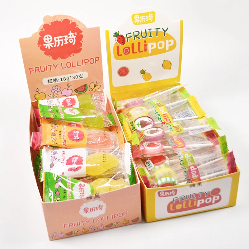 HACCP Certified  Factory New Coming Fruit Flavored Handmade Jelly Sweet Candy Lollipop