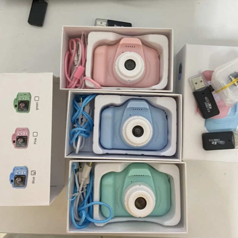 Children Kids Camera Educational Toys for Baby Gift Mini Digital Camera 1080P Projection Video Camera with 2 Inch Display Screen