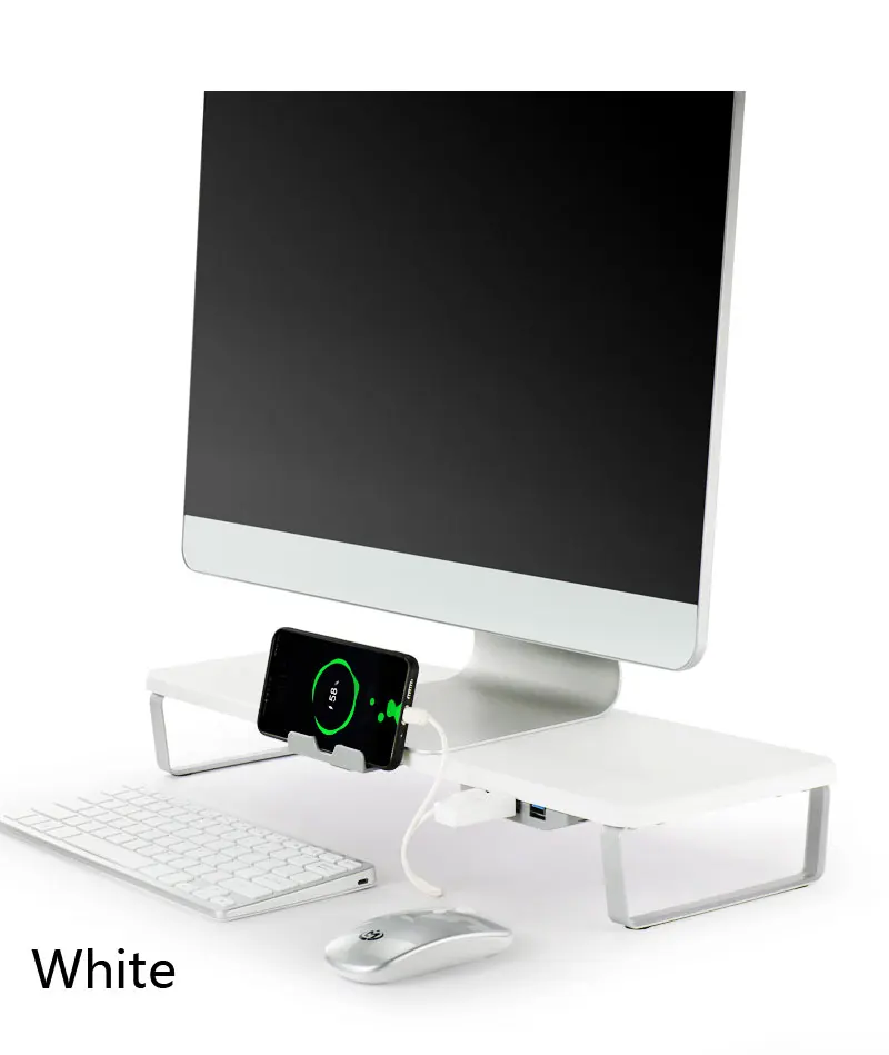 Keypoint USB Hub компьютерная подставка для монитора с Алюминиевые ножки для компьютера ноутбука iMac подъемная подставка для ноутбука