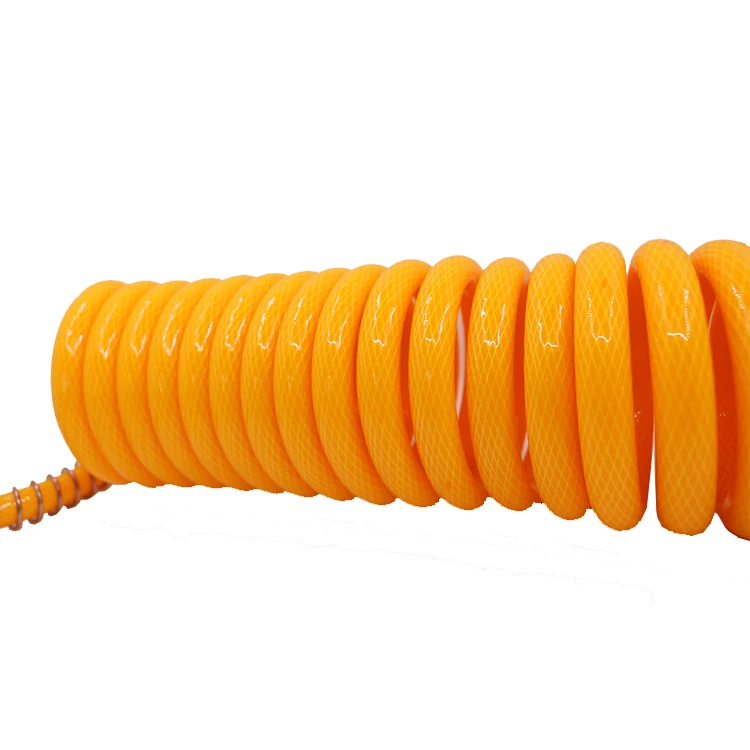 Sale Yellow Trailer High Pressure Coil Air Brake Hose Assembly With Coupling