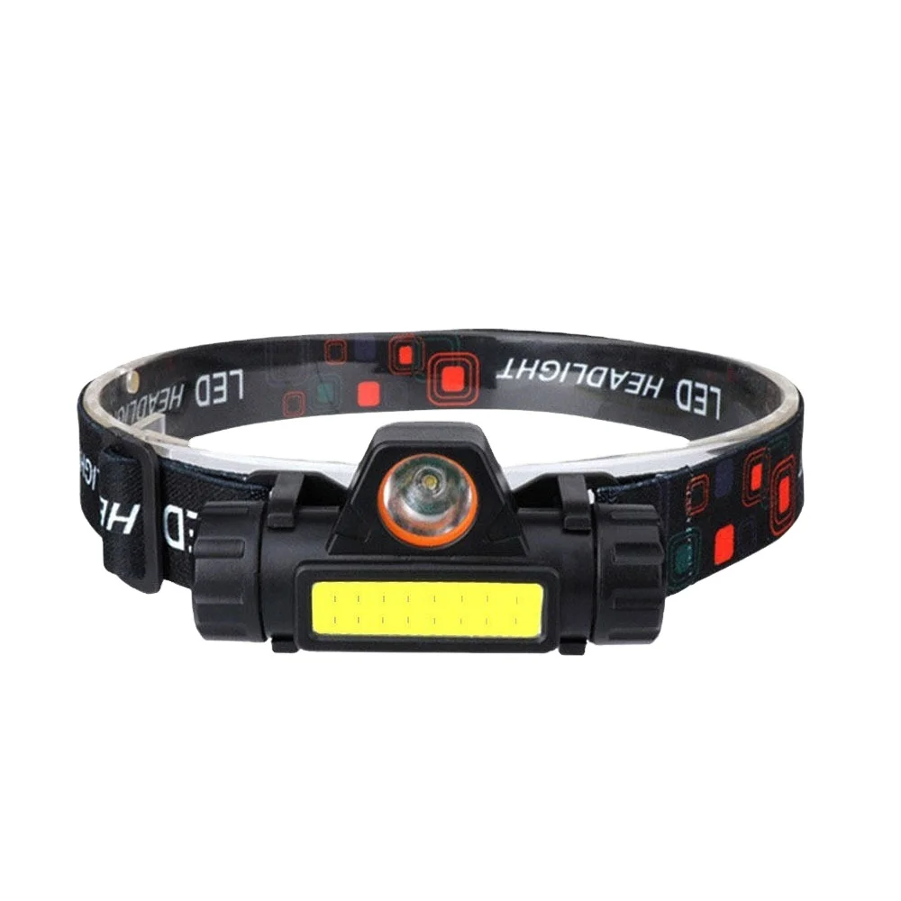 New Lithium Battery Rechargeable Headlamp Small and Light Fishing Outdoor Camping Lamp COB Floodlight Magnetic