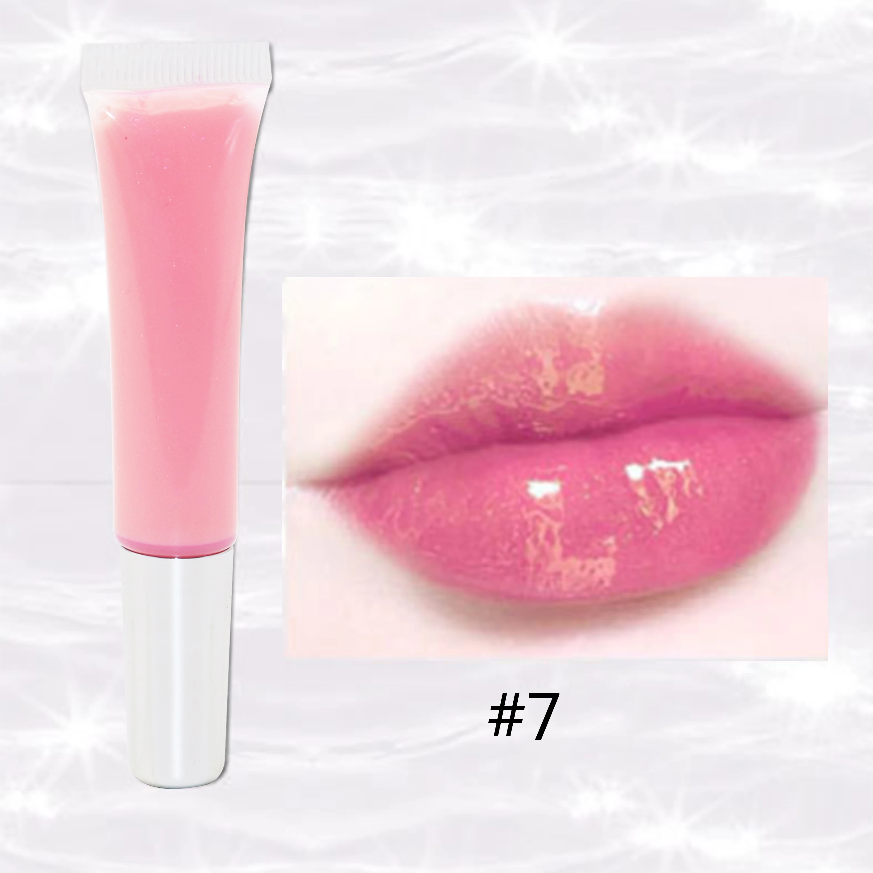 Own Vegan Wholesale Custom Lips Makeup Pigment Glitter Lip Plumping Gloss Base Flavored Lip Gloss