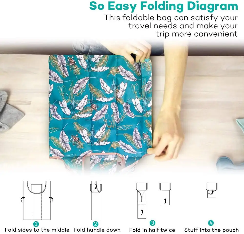 RPET shopper bag Grocery Bags Reusable Foldable Shopping tote Bags for women