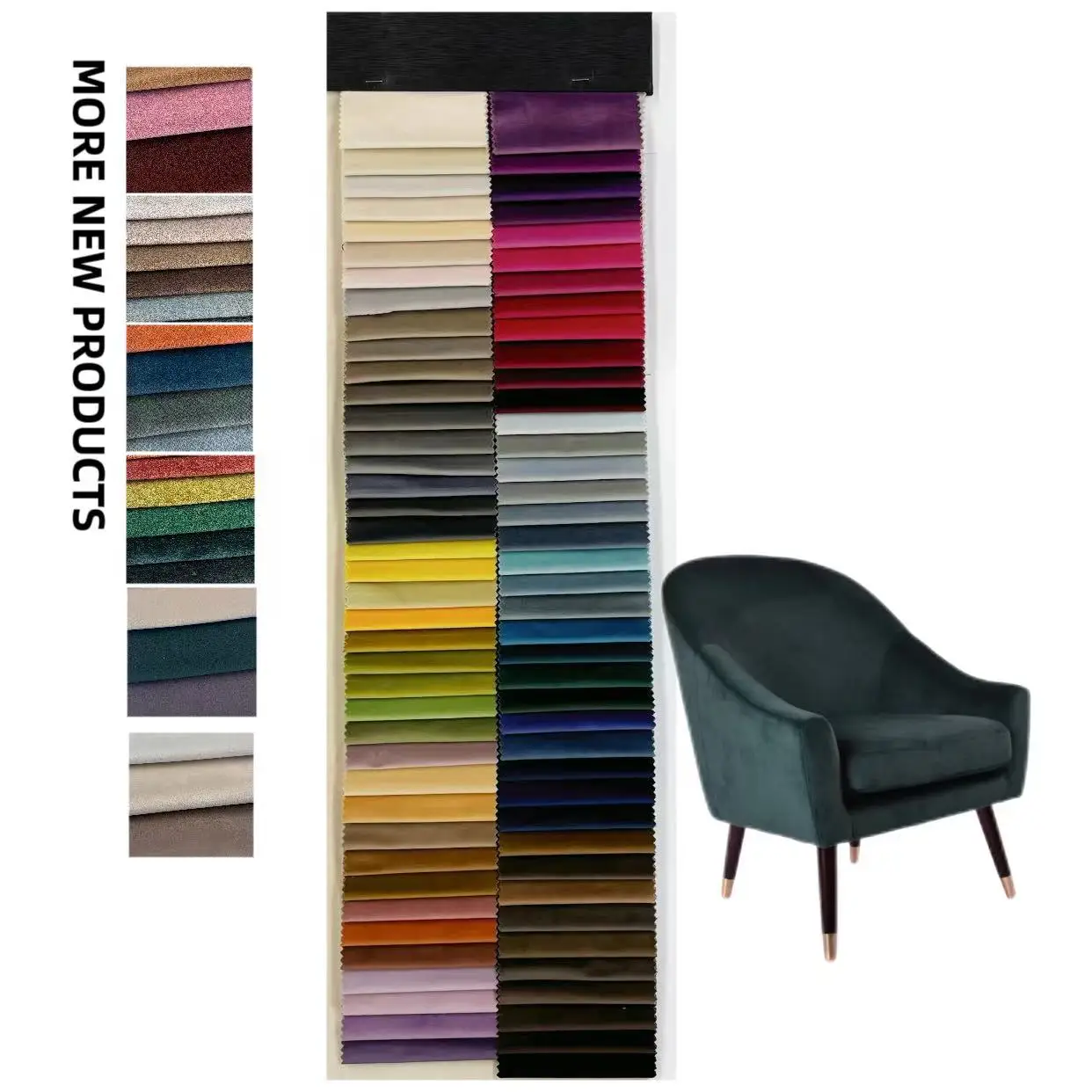 Upholstery Fabric 100Polyester Plain Velvet Luxury Fabric Sets Living Room Furniture Sofas Dubai Velvet Holland Fabric