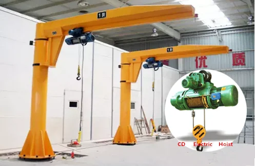 Good quality fixed on floor jib crane 2 ton price