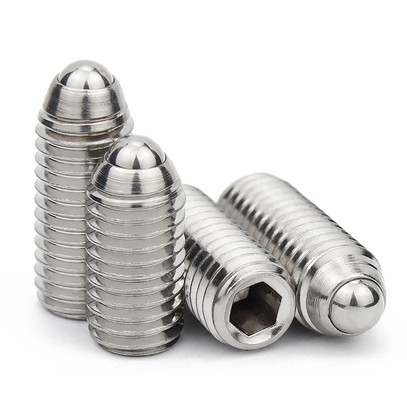 304 Stainless Steel Spring Plunger Inner Hexagonal Hexagon Ball Point Ball Head Set Screws With Spring Plunger