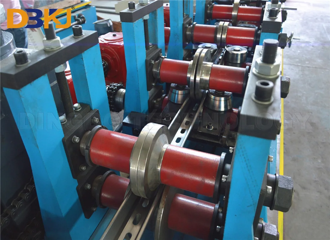 U Shape Unistrut Channel Purlin Roll Forming Machine Solar Panel Frame Manufacturing machine Strut Roll forming Line