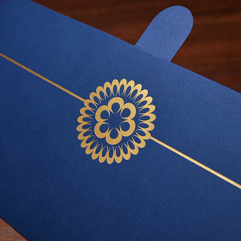 Wholesale Custom Luxury A4 Size Black 3 Folded PU Leather Certificate Holder