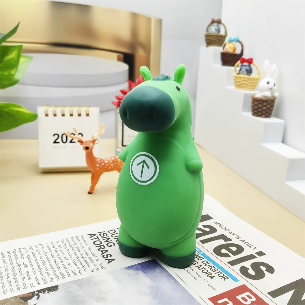 2023 Green Horse Color Box Elastic Stretching Toys TPR Squeeze Toys