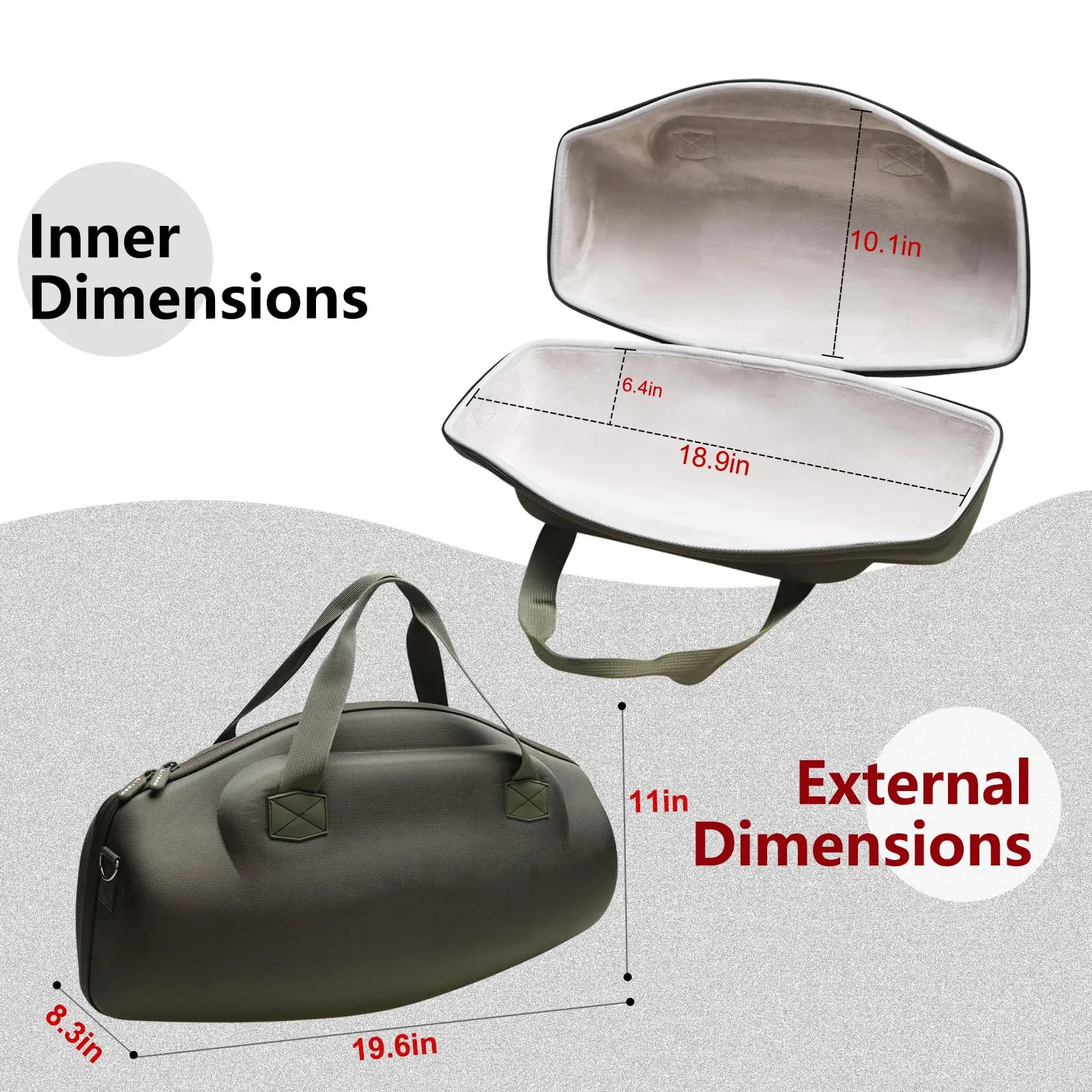 Speaker EVA Hard Case For Boombox 3/2 Portable Wireless Speaker Storage Bag