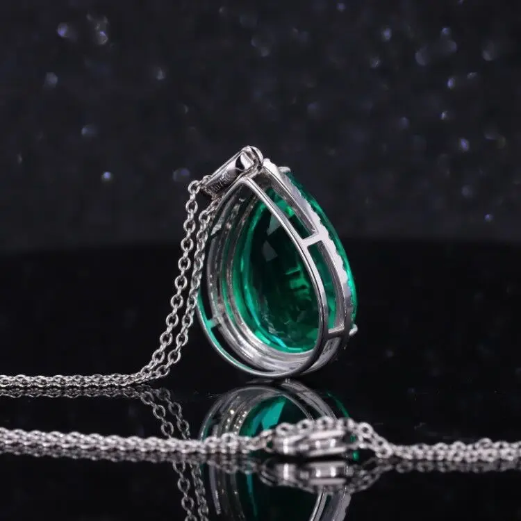  Starsgem 18k Золото 13*18 мм грушевидная форма изумрудная капля