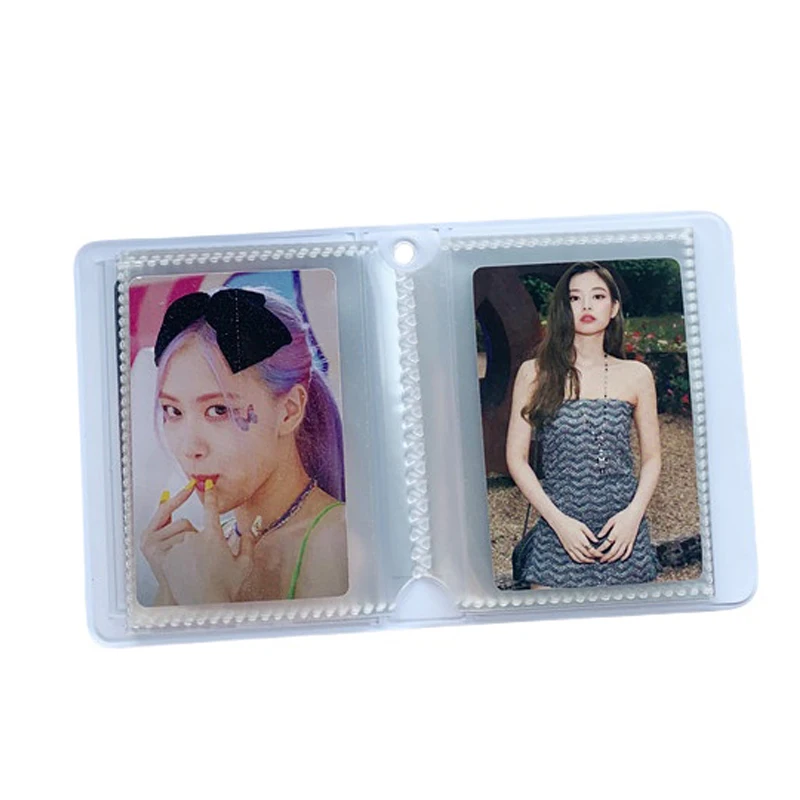 Korean Ins Style Cute Flower Ice Cream Shaped Hollow 3 inch Mini Photo Card Holder Star-Chasing Idol Photocard Album