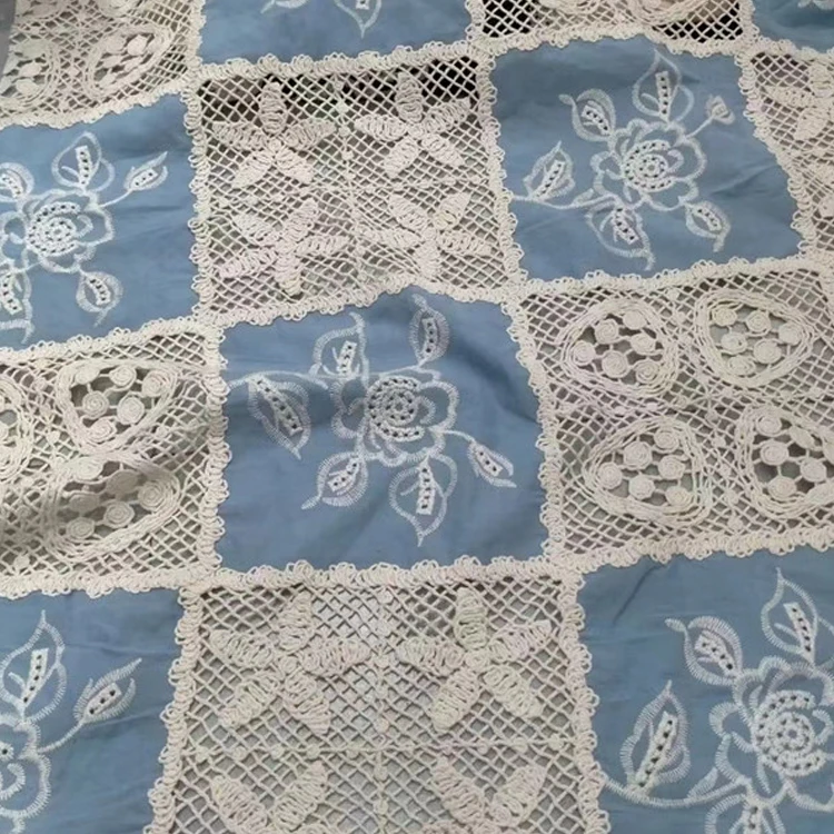 Design china wholesale cotton guipure lace fabric oem good price latest guipure lace fabric